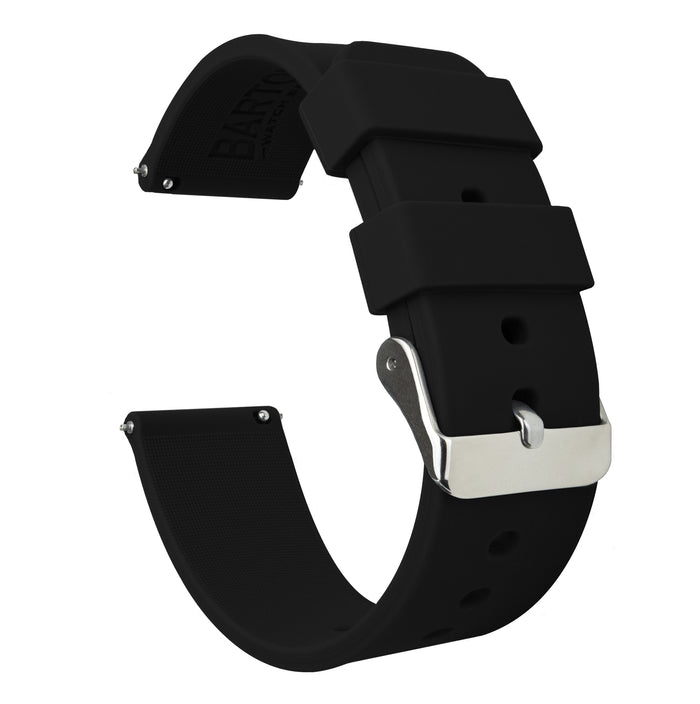 Samsung Galaxy Watch4 | Silicone | Black - Barton Watch Bands