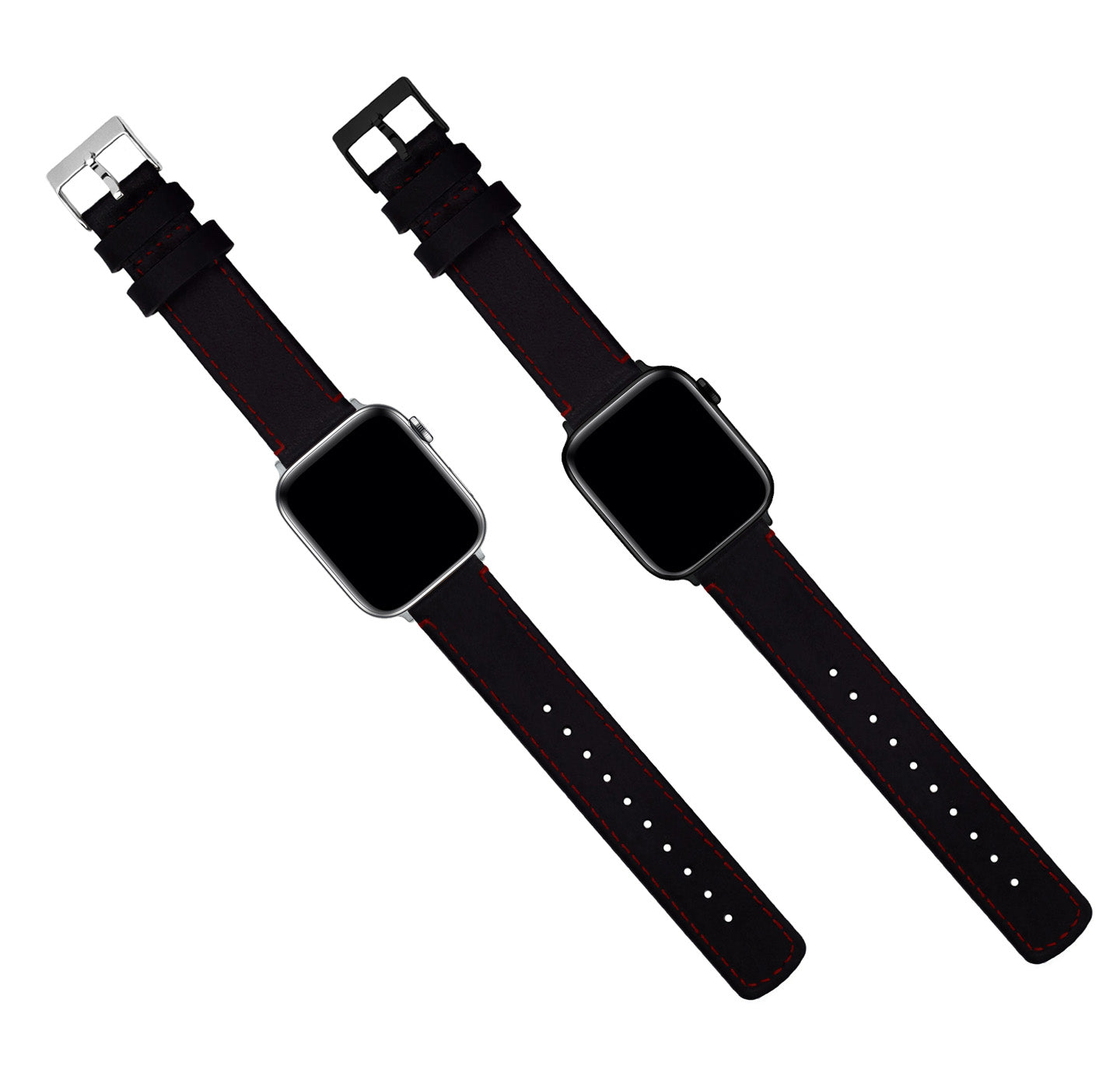 Apple watch red on sale and black band