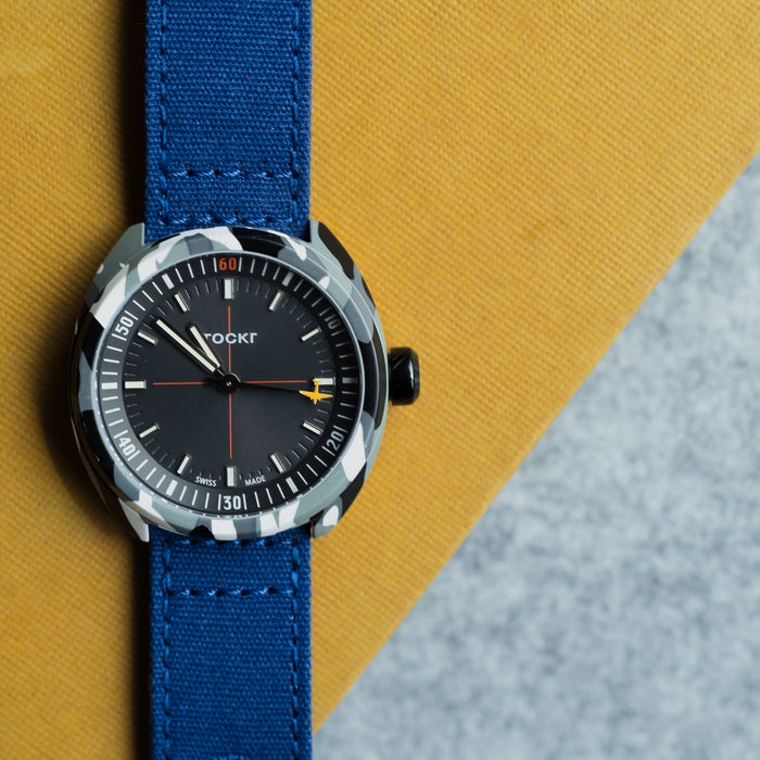 Royal Blue | Crafted Canvas - Barton Watch Bands