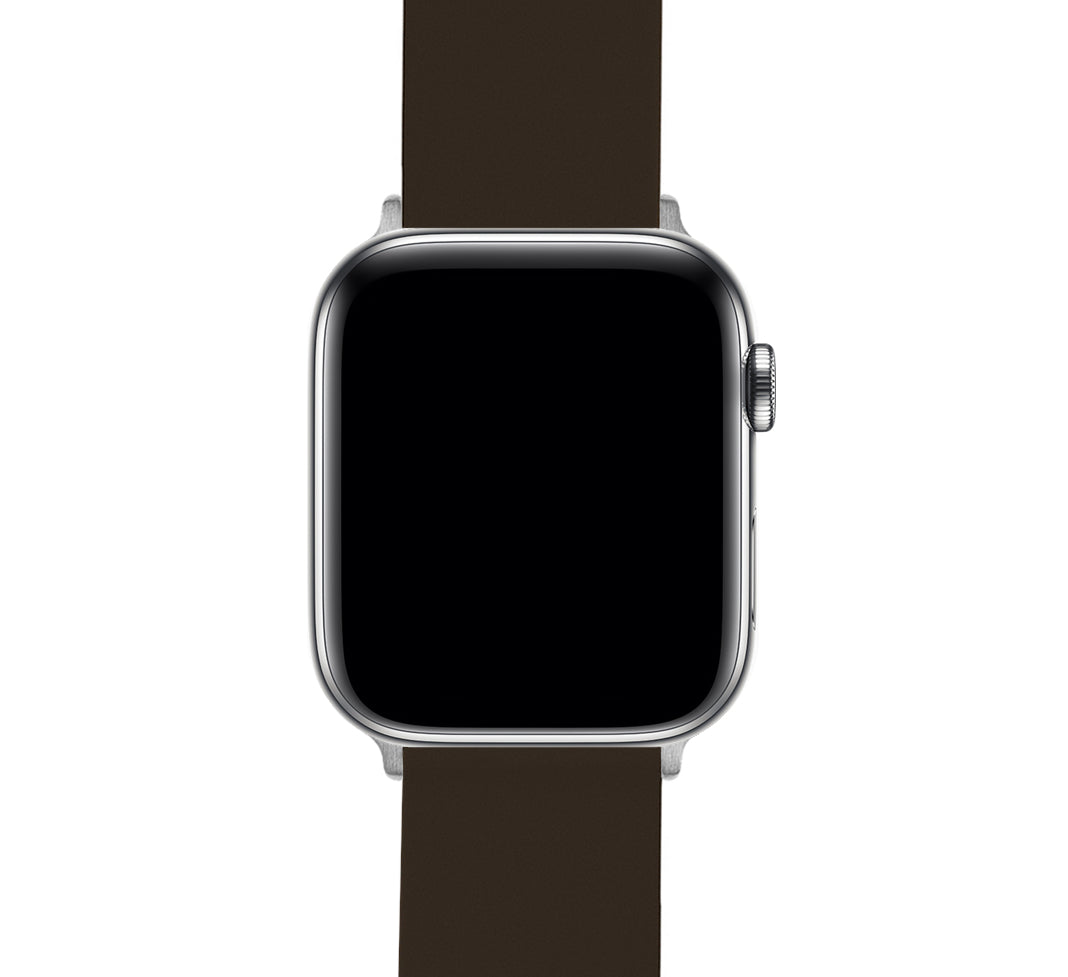 Brown Apple Watch Band | Rubber Apple Watch Band – Barton Watch Bands