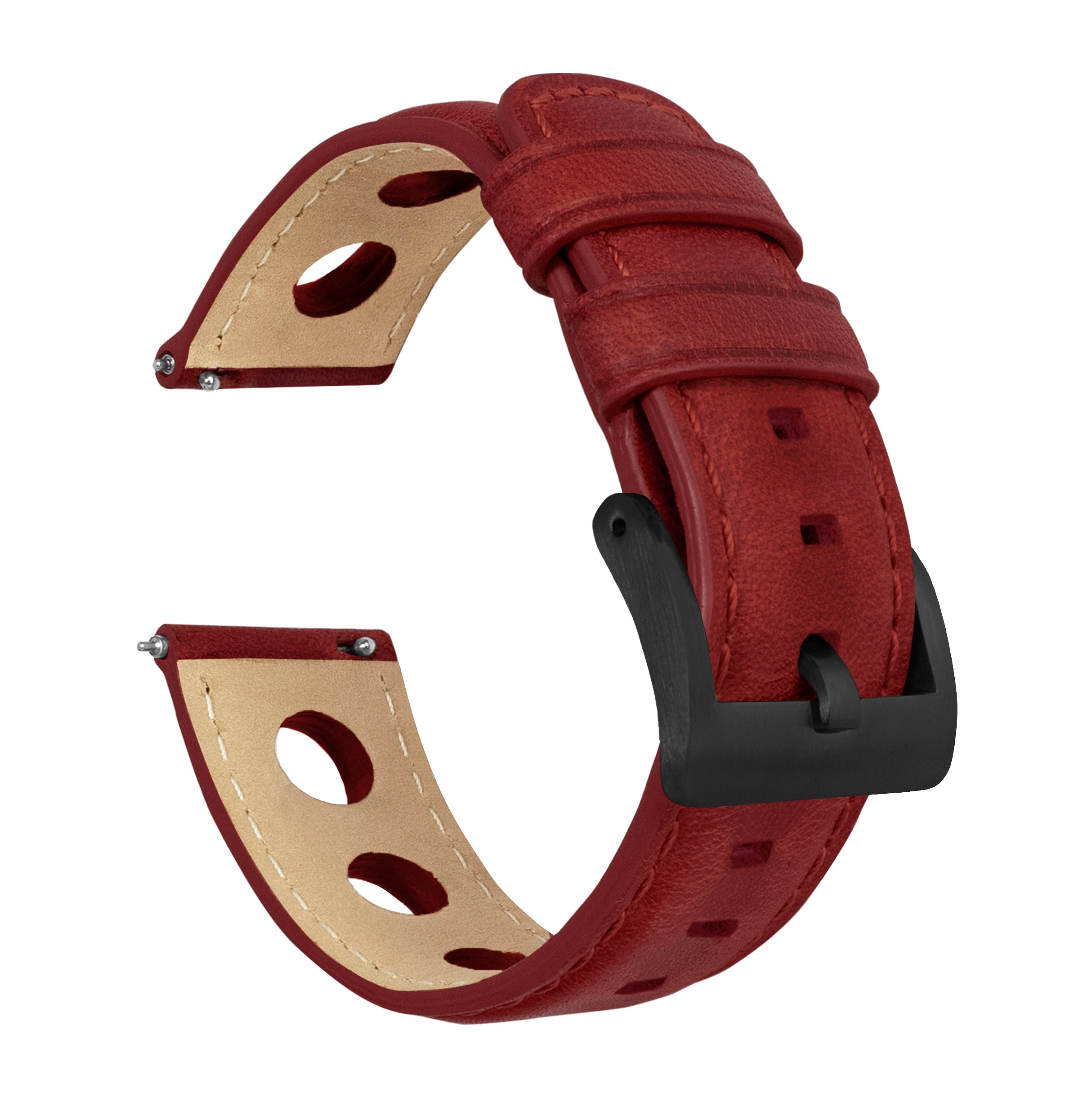 Red 2025 leather strap