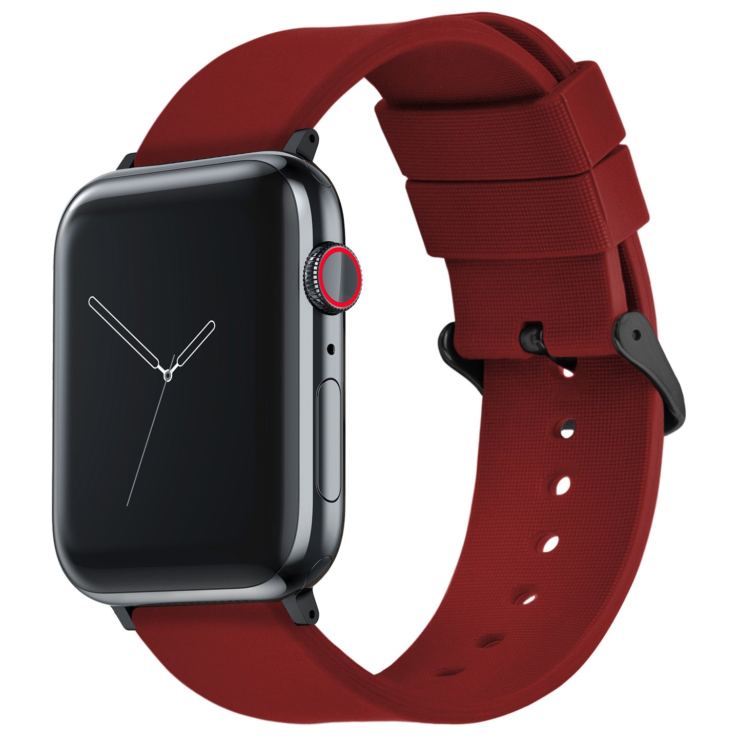 Red apple discount watch black band