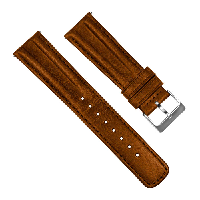 Samsung Galaxy Watch5 | Classic Horween Leather | Caramel Brown - Barton Watch Bands