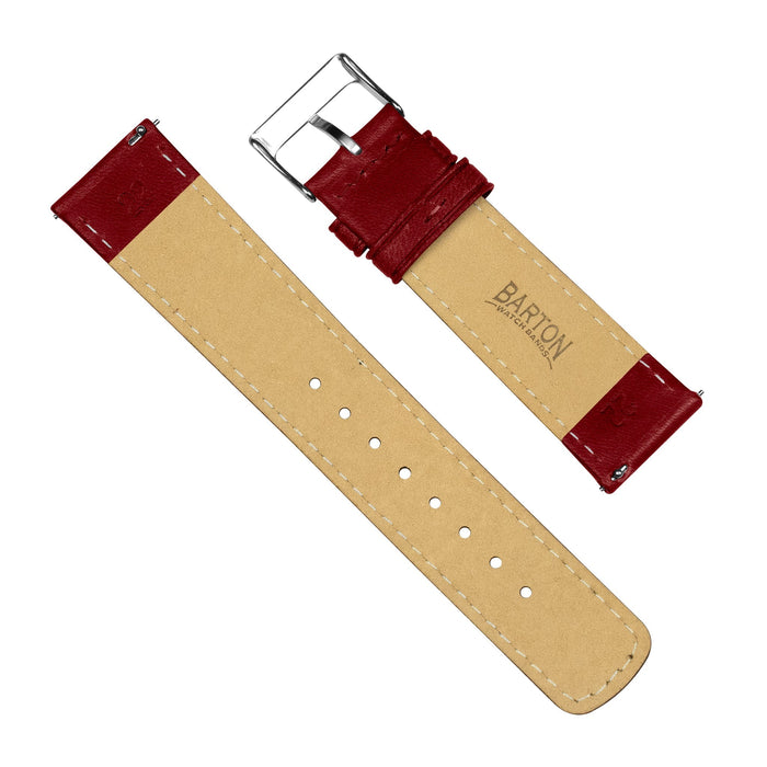 Samsung Galaxy Watch | Classic Horween Leather | Crimson Red - Barton Watch Bands