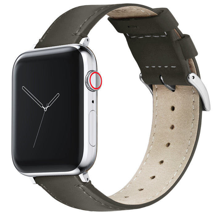 Apple Watch | Espresso Leather & Stitching - Barton Watch Bands