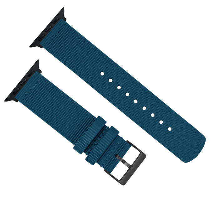 Apple Watch | Two-piece NATO® style | Steel Blue - Barton Watch Bands