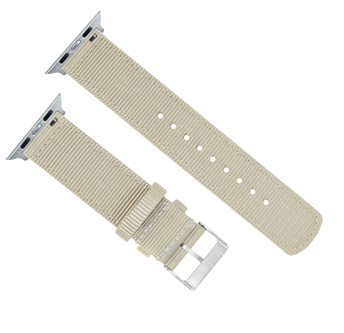 Apple Watch | Two-piece NATO Style | Khaki Tan - Barton Watch Bands