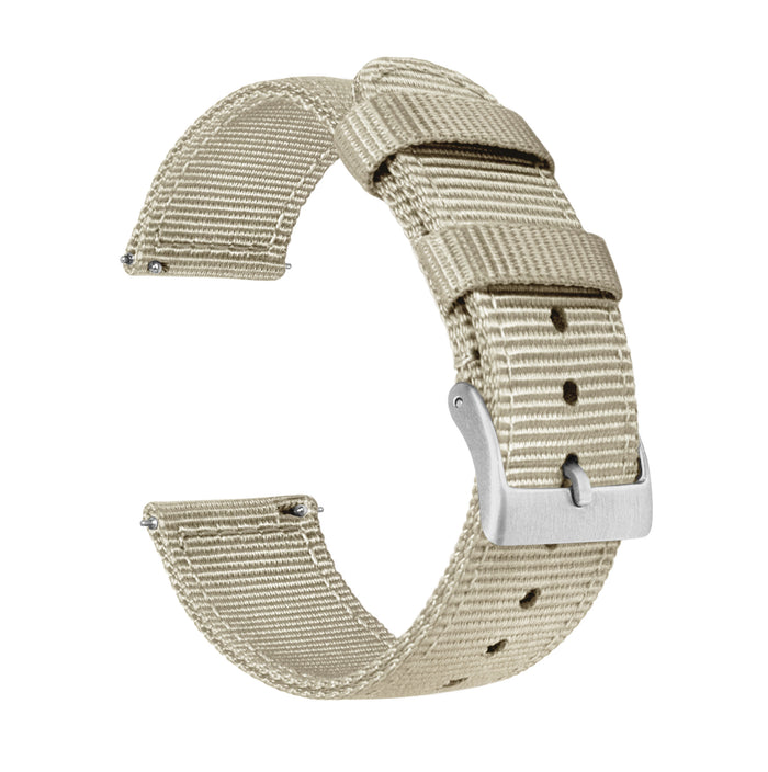 Samsung Galaxy Watch Active | Two-Piece NATO® style | Khaki Tan - Barton Watch Bands