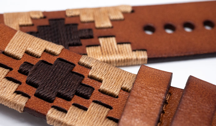 Khaki & Brown | Gaucho - Barton Watch Bands