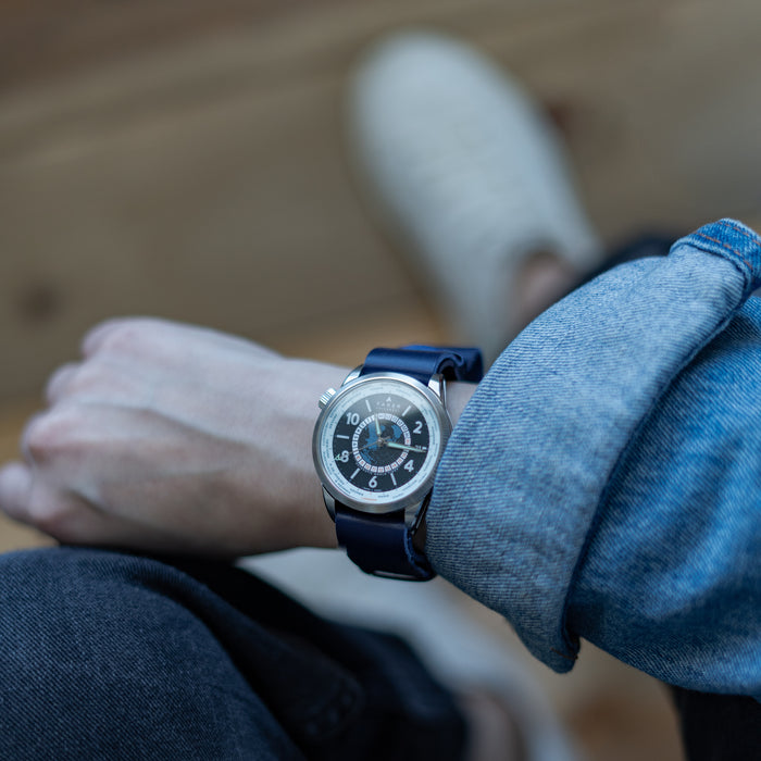 Navy Blue | Leather NATO® style - Barton Watch Bands