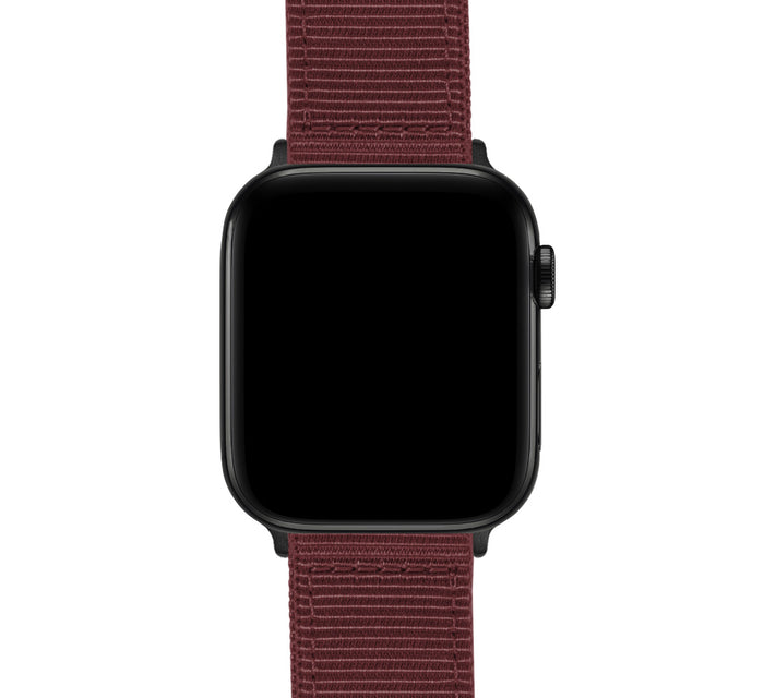 Apple Watch | Two-piece NATO Style | Merlot - Barton Watch Bands