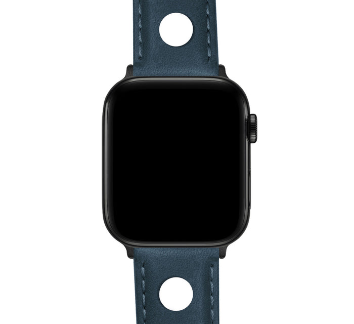 Apple Watch | Navy Blue Rally Horween Leather - Barton Watch Bands