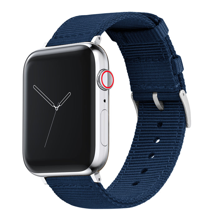 Apple Watch | Two-piece NATO® style | Navy Blue - Barton Watch Bands