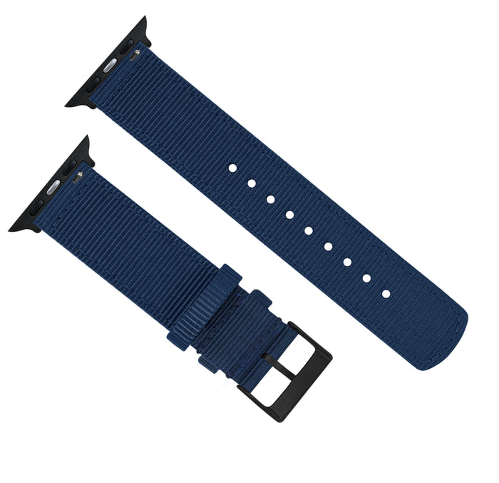 Apple Watch | Two-piece NATO® style | Navy Blue - Barton Watch Bands