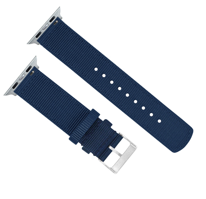 Apple Watch | Two-piece NATO® style | Navy Blue - Barton Watch Bands