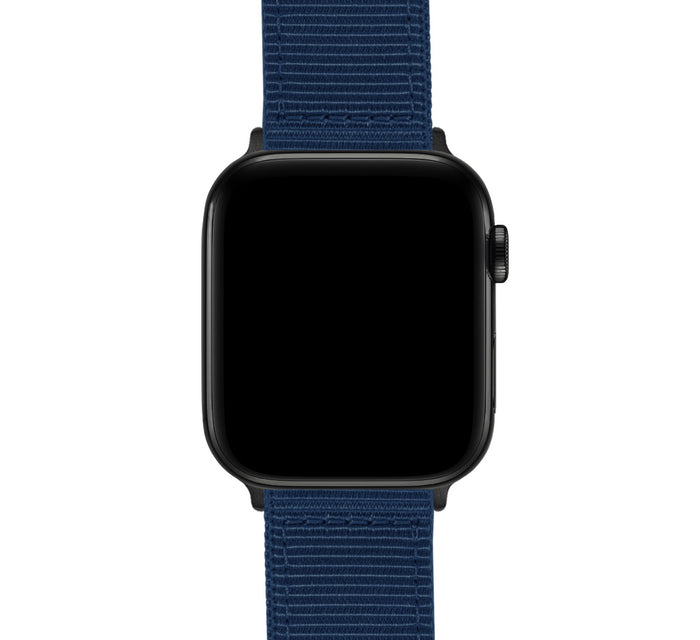 Apple Watch | Two-piece NATO style | Navy Blue - Barton Watch Bands