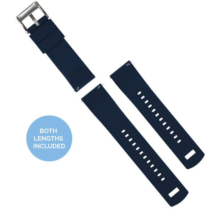 Samsung Galaxy Watch5 | Elite Silicone | Navy Blue - Barton Watch Bands