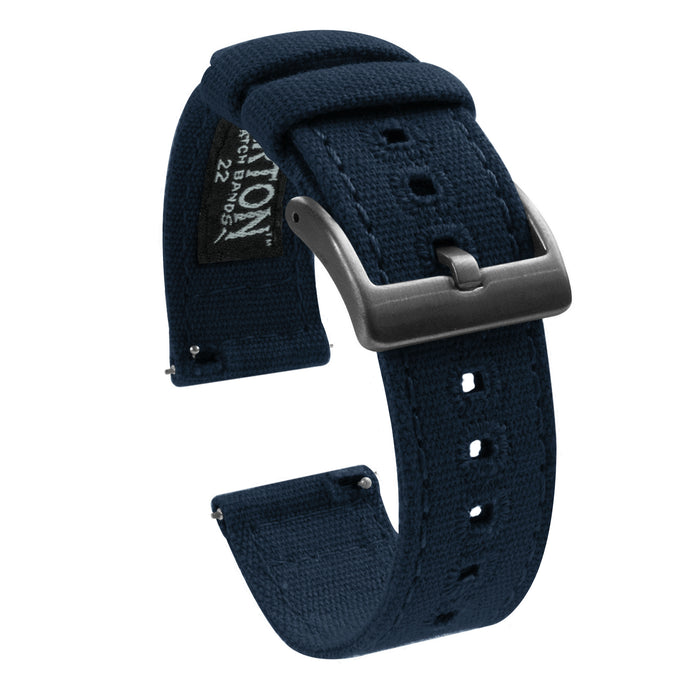 Navy Blue | Crafted Canvas - Barton Watch Bands