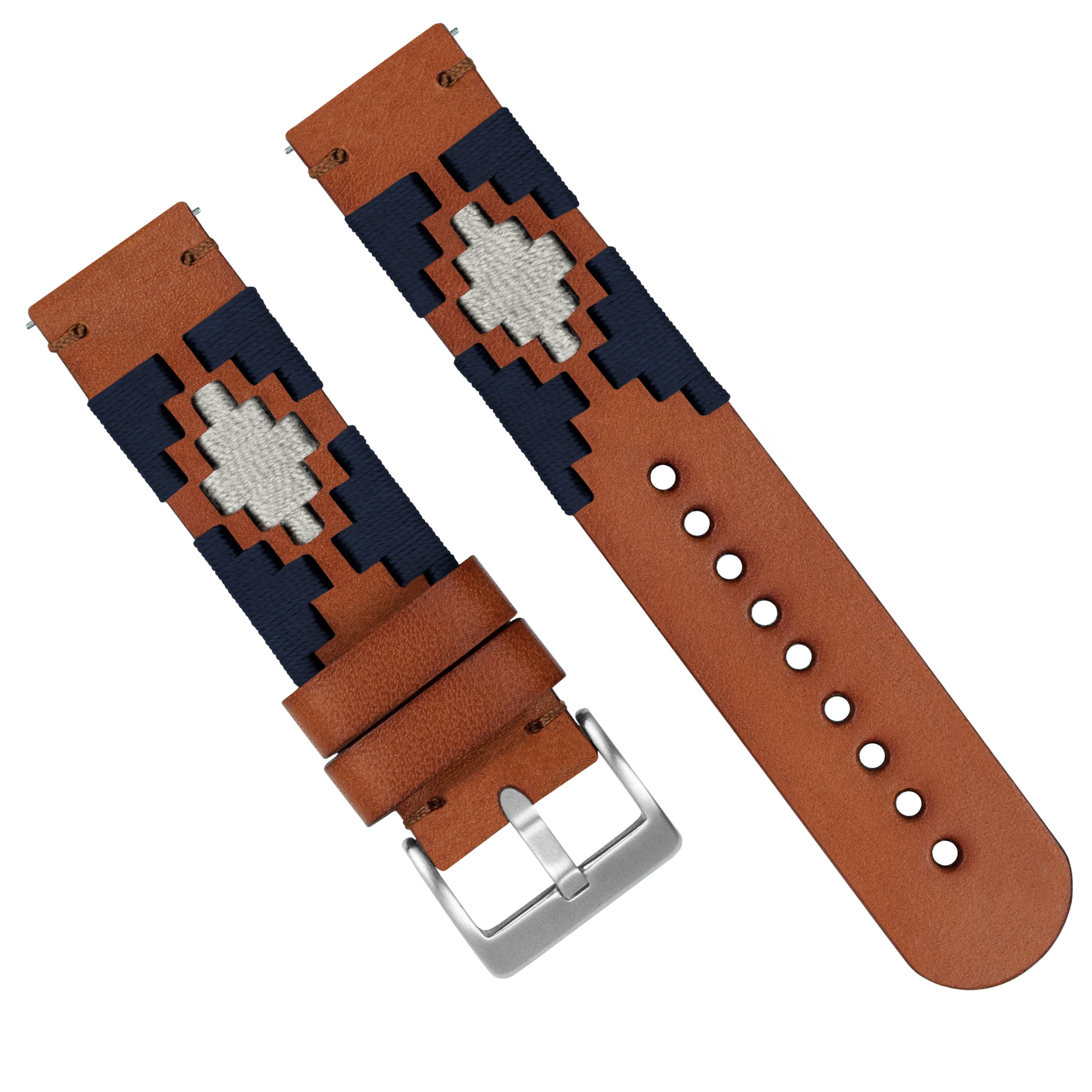 Navy Linen Gaucho Watch Band