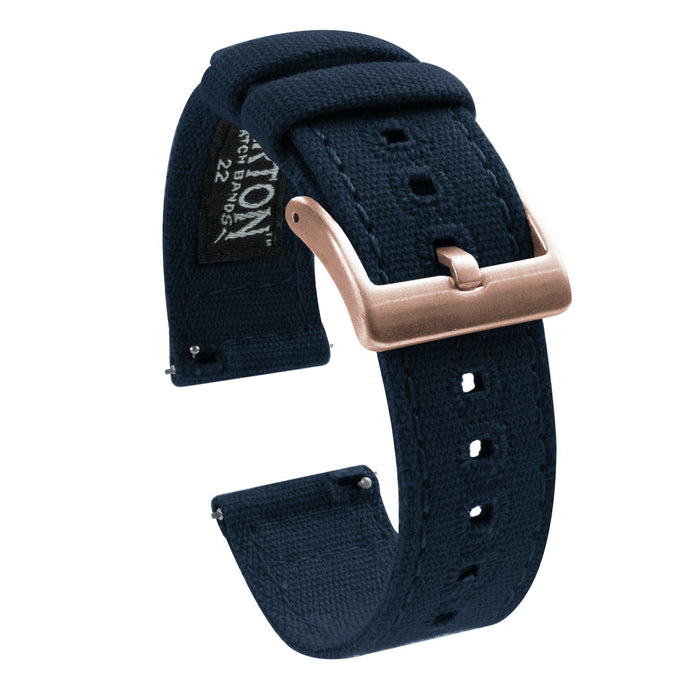 Navy Blue | Crafted Canvas - Barton Watch Bands