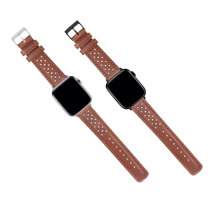 Apple Watch | Caramel Brown Racing Horween Leather - Barton Watch Bands