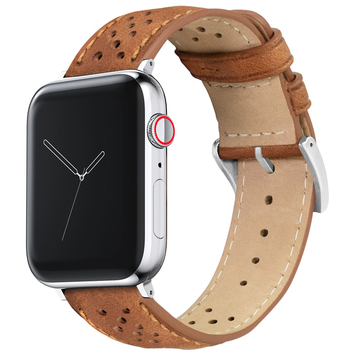 Apple Watch | Caramel Brown Racing Horween Leather - Barton Watch Bands