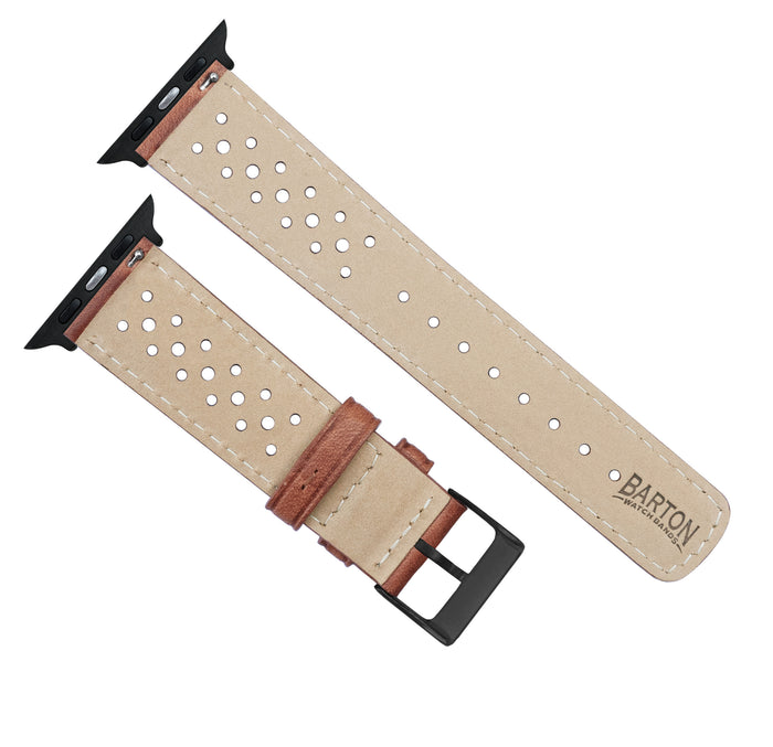 Apple Watch | Caramel Brown Racing Horween Leather - Barton Watch Bands