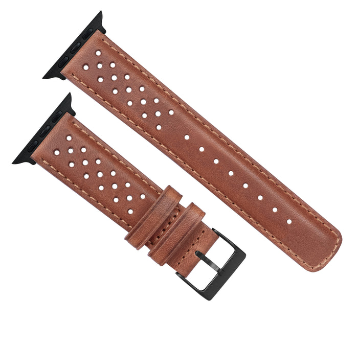 Apple Watch | Caramel Brown Racing Horween Leather - Barton Watch Bands