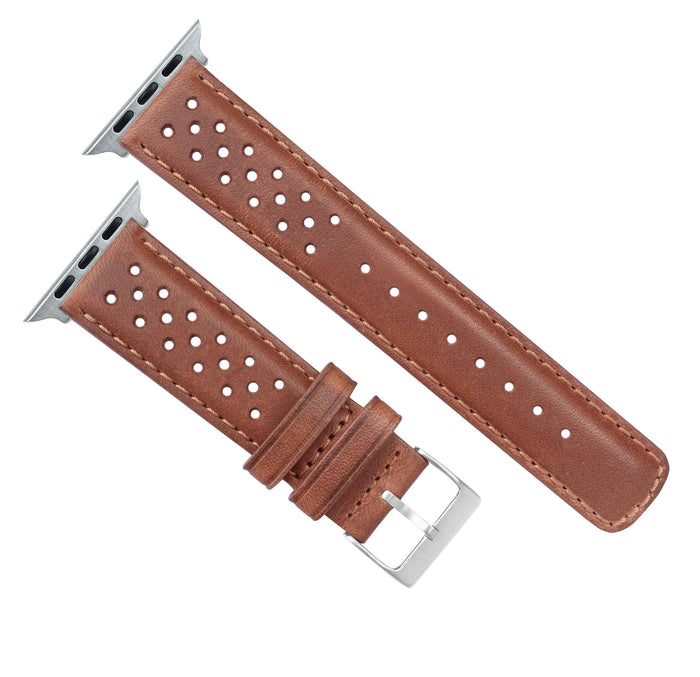 Apple Watch | Caramel Brown Racing Horween Leather - Barton Watch Bands