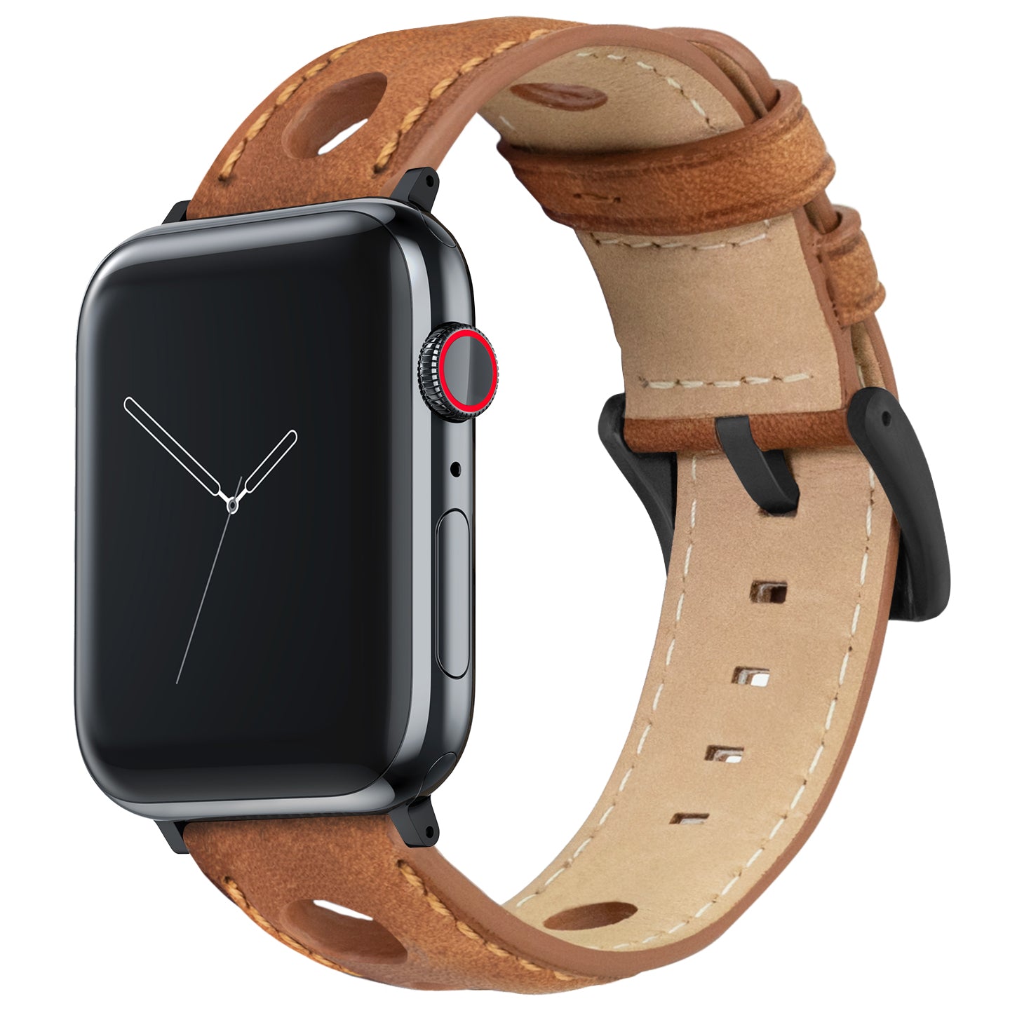 Apple Watch Caramel Brown Rally Horween Leather Watch Band