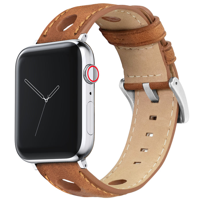 Apple Watch | Caramel Brown Rally Horween Leather - Barton Watch Bands