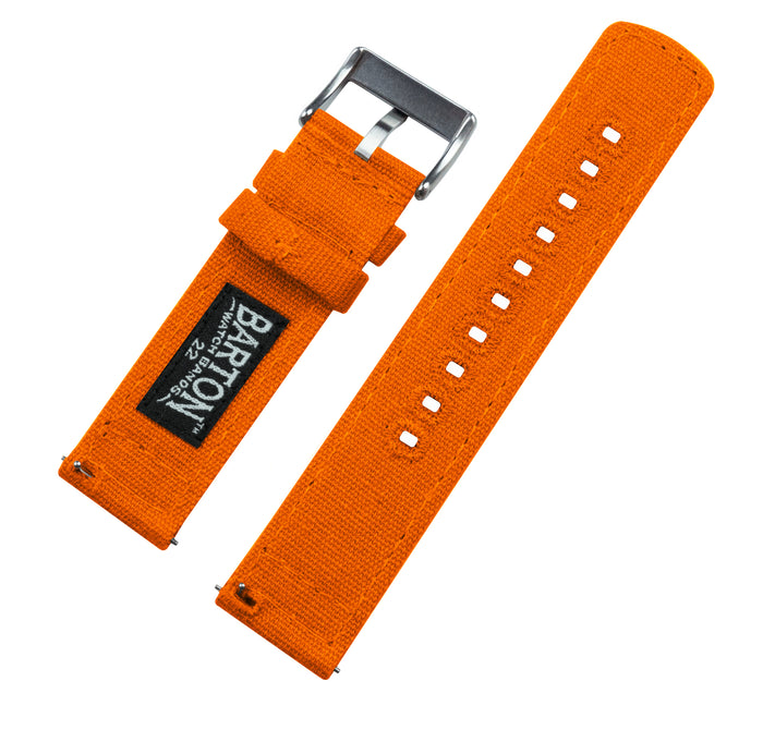 Samsung Galaxy Watch Active | Pumpkin Orange Canvas - Barton Watch Bands