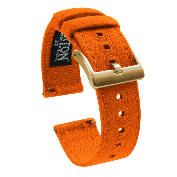 Pumpkin Orange | Crafted Canvas - Barton Watch Bands