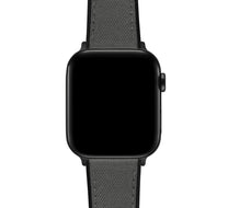 Apple Watch Smoke Grey Cordura Fabric And Silicone Hybrid Watch Band ...