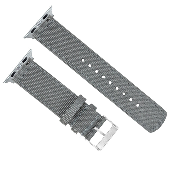 Apple Watch | Two-piece NATO Style | Smoke Grey - Barton Watch Bands