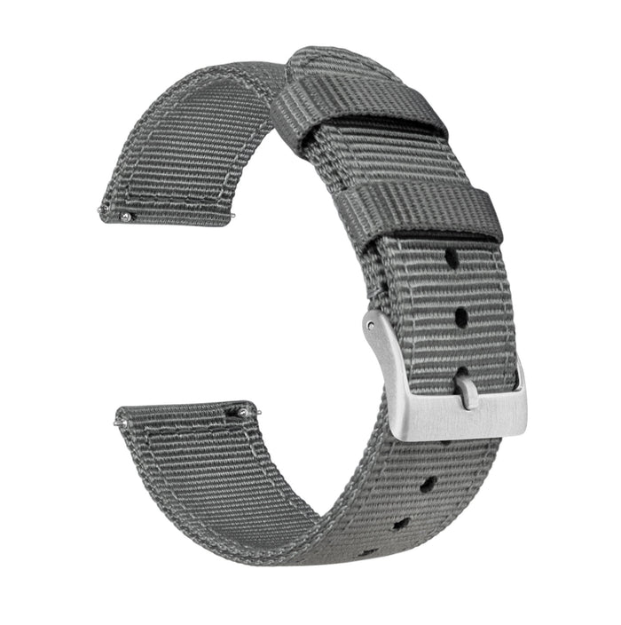 MOONSWATCH Bip | Two-Piece NATO® style | Smoke Grey - Barton Watch Bands