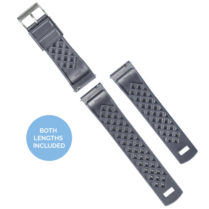 Withings Nokia Activité and Steel HR | Tropical-Style | Smoke Grey - Barton Watch Bands