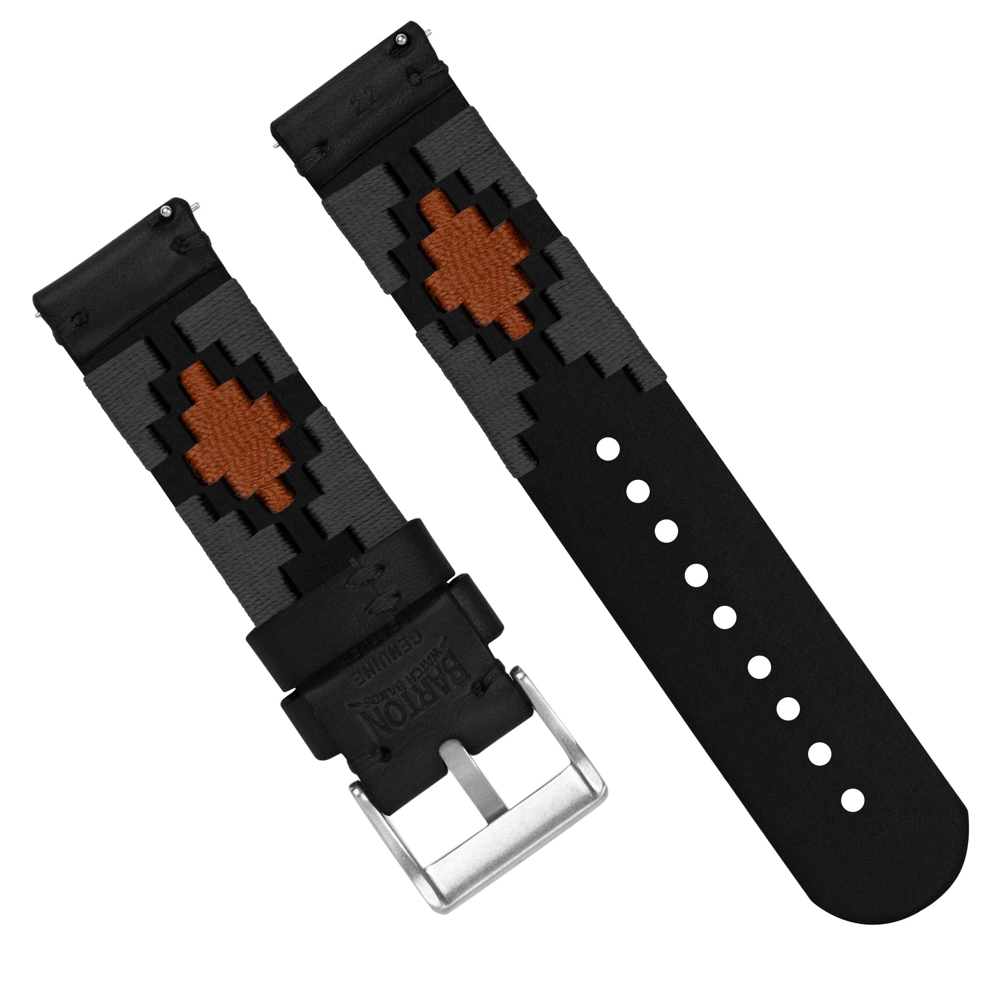 Smoke & Orange | Gaucho - Barton Watch Bands