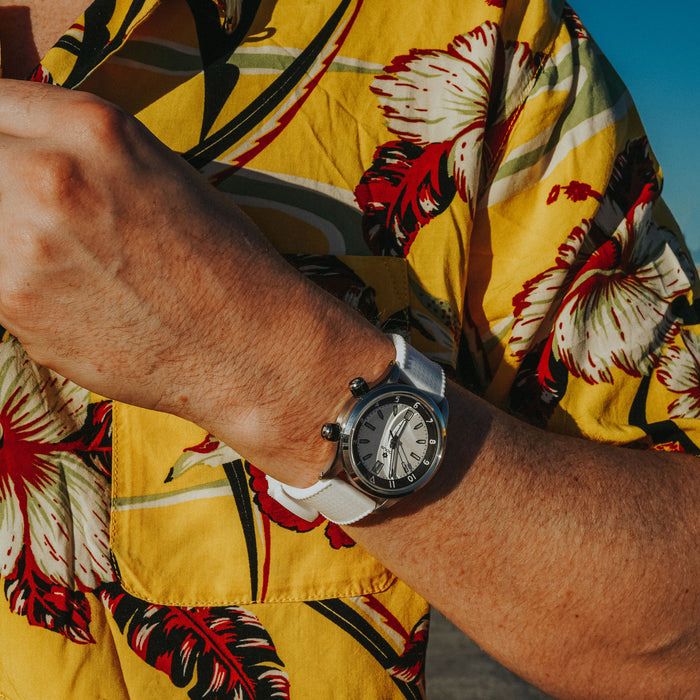 White | Tropical-Style - Barton Watch Bands