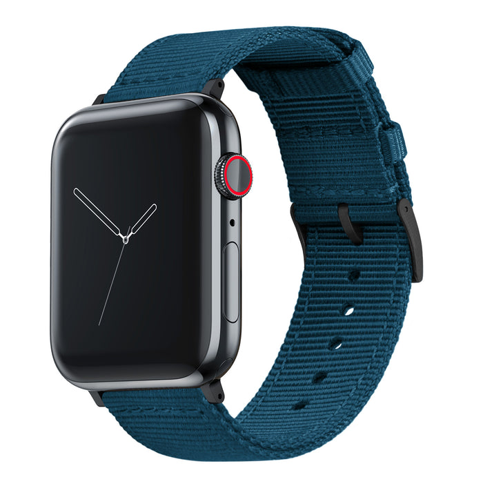 Apple Watch | Two-piece NATO® style | Steel Blue - Barton Watch Bands