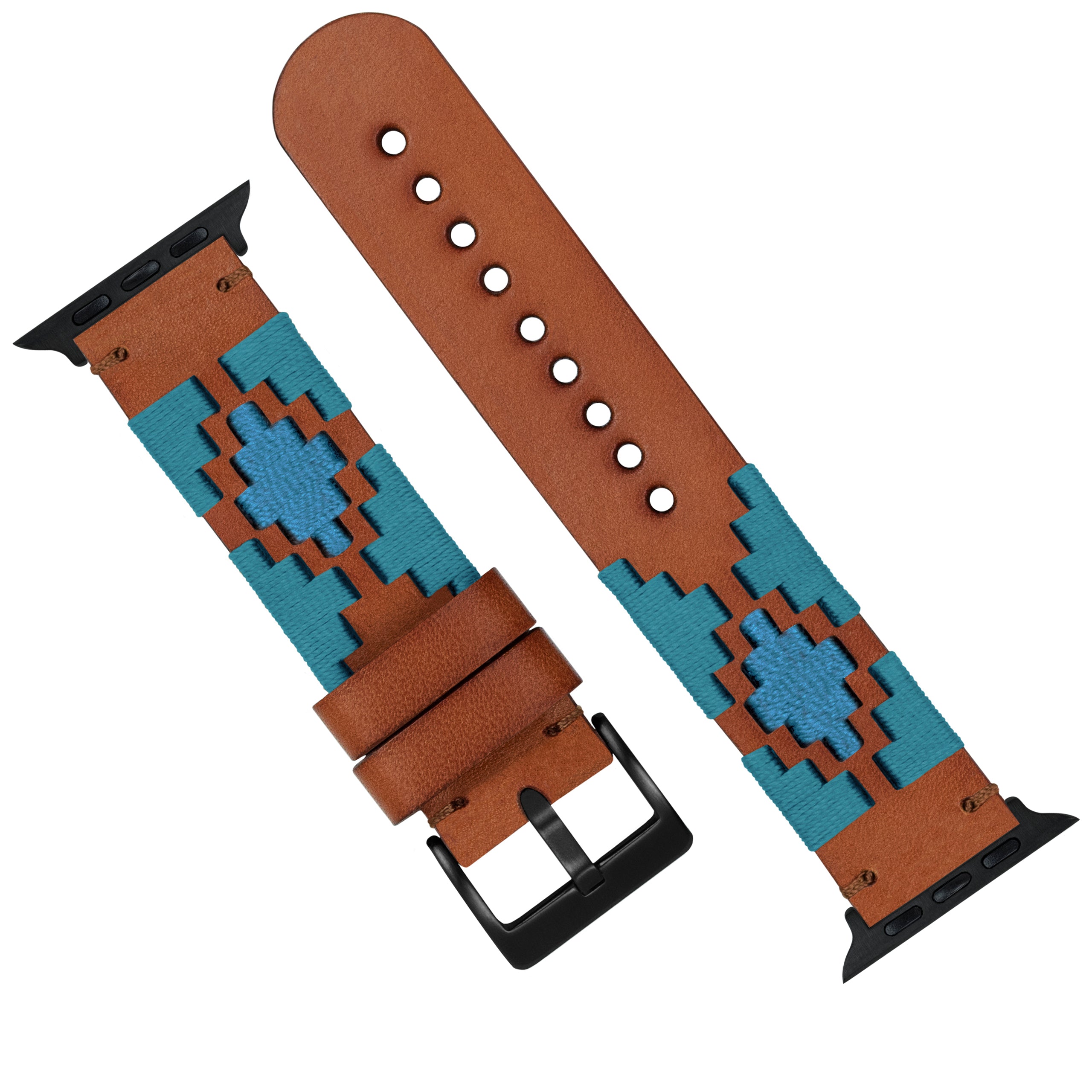 Apple Watch Turquoise Sky Blue Gaucho Watch Band Barton Watch Bands