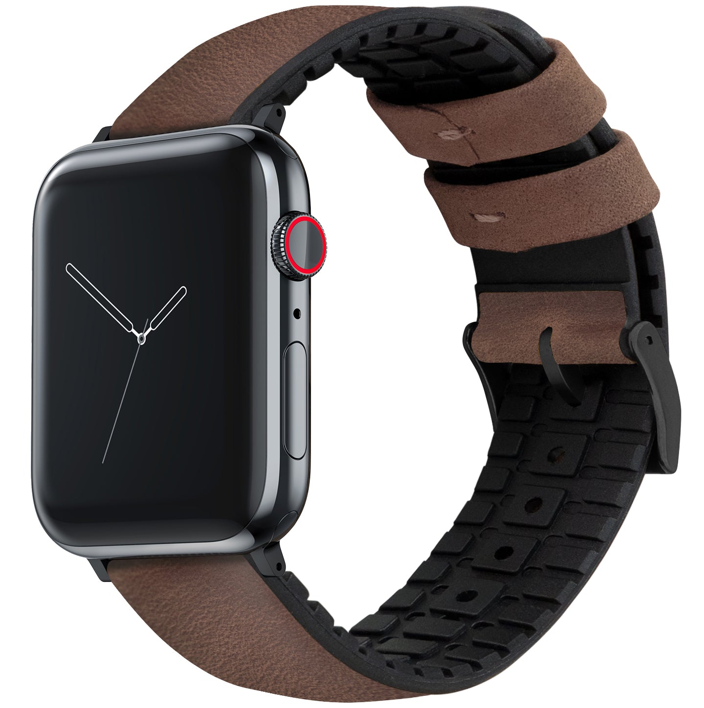 Black rubber best sale apple watch band