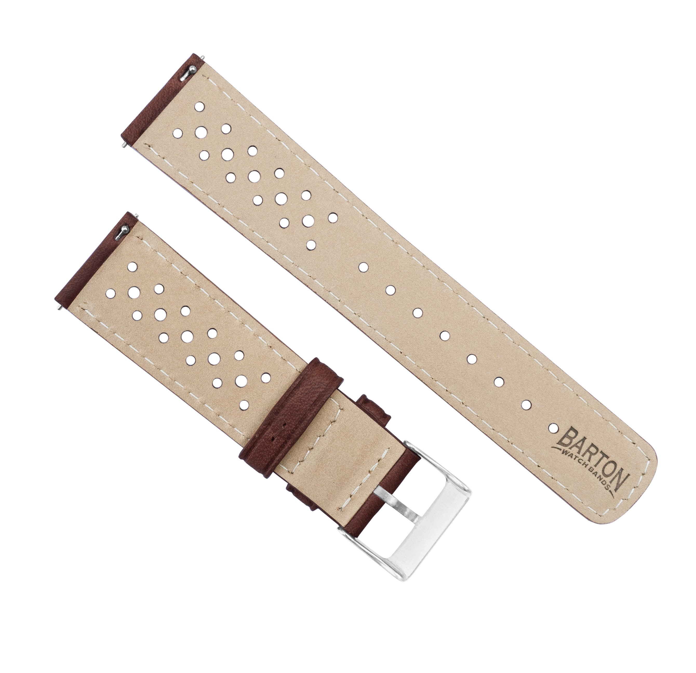 Chocolate Brown Racing Horween Leather Watch Band – Barton Watch Bands