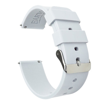 Samsung Galaxy Watch5 | Silicone | White - Barton Watch Bands