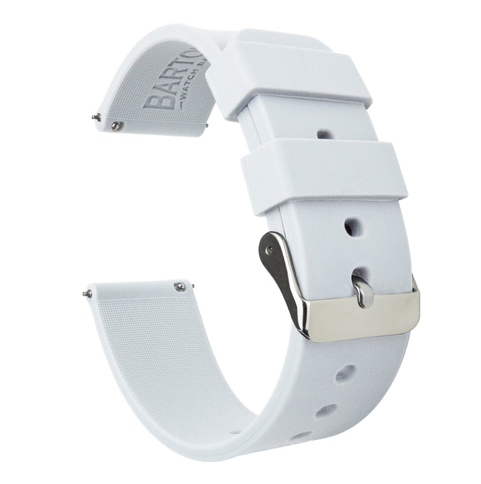 Samsung Galaxy Watch5 | Silicone | White - Barton Watch Bands