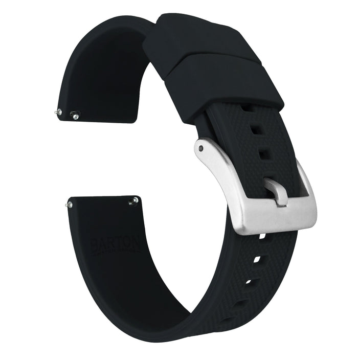 Amazfit Bip | Elite Silicone | Black - Barton Watch Bands