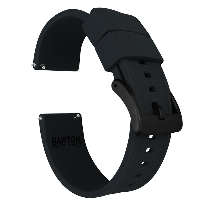 Amazfit Bip | Elite Silicone | Black - Barton Watch Bands