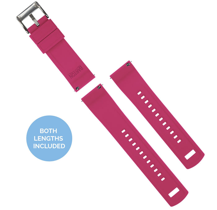 Amazfit Bip | Elite Silicone | Black Top / Pink Bottom - Barton Watch Bands