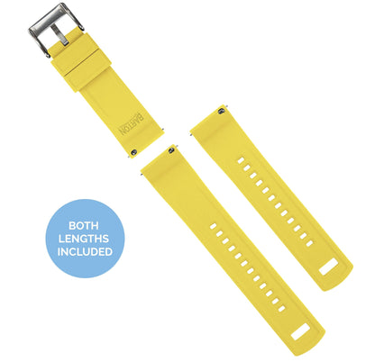 MOONSWATCH Bip | Elite Silicone | Black Top / Yellow Bottom - Barton Watch Bands