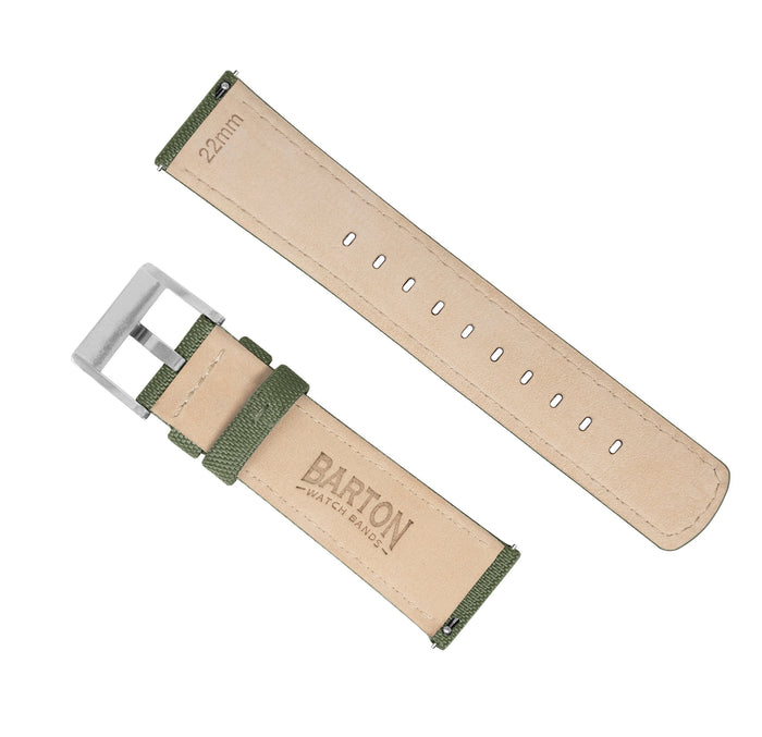 MOONSWATCH Bip | Sailcloth Quick Release | Army Green - Barton Watch Bands